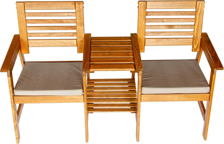 Innovesta Balkonset Duoset, Braun, 2 Sitzplätze