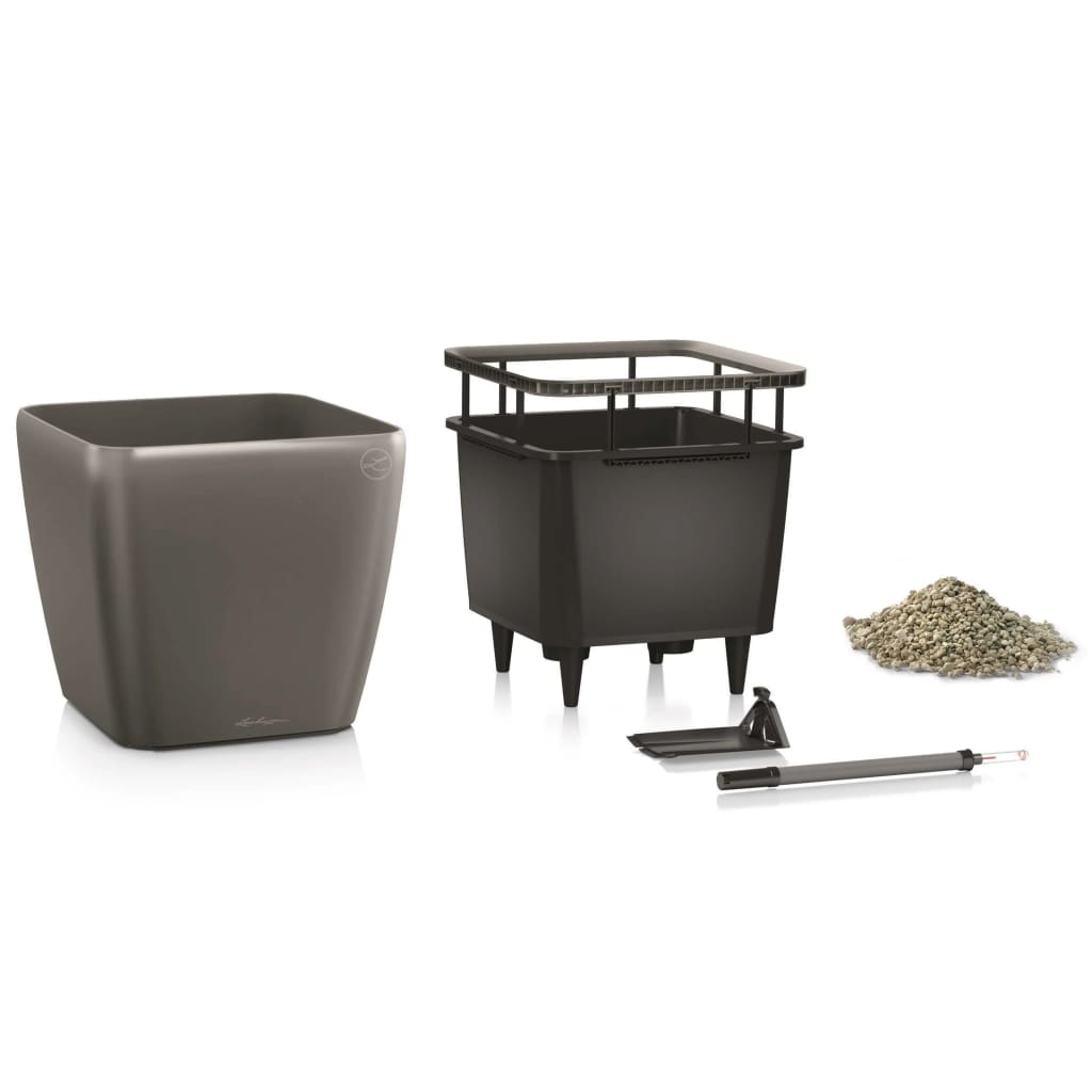 Lechuza Blumentopf Quadro 35 Ls All-In-One Kohle 16163
