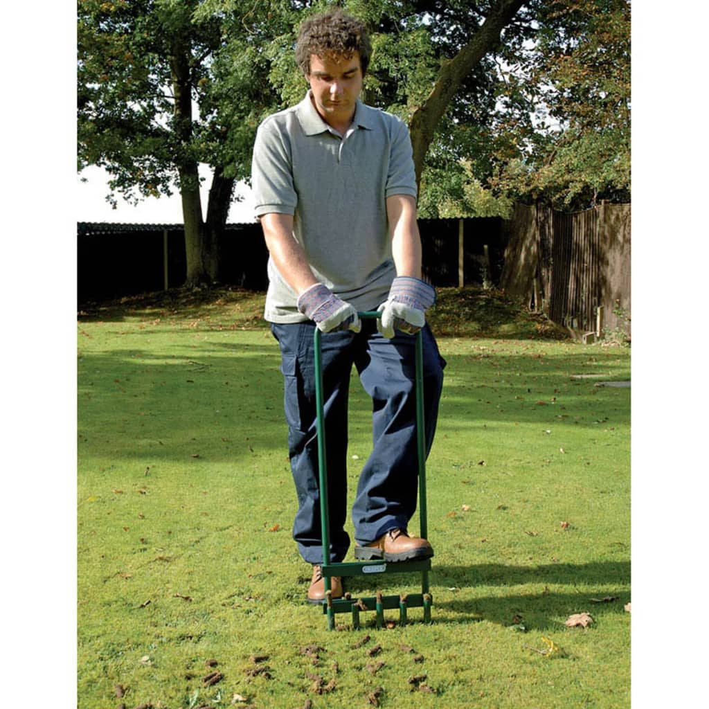 Draper Tools Rasenvertikutierer 29 X 93 Cm Grün 30565 Grau