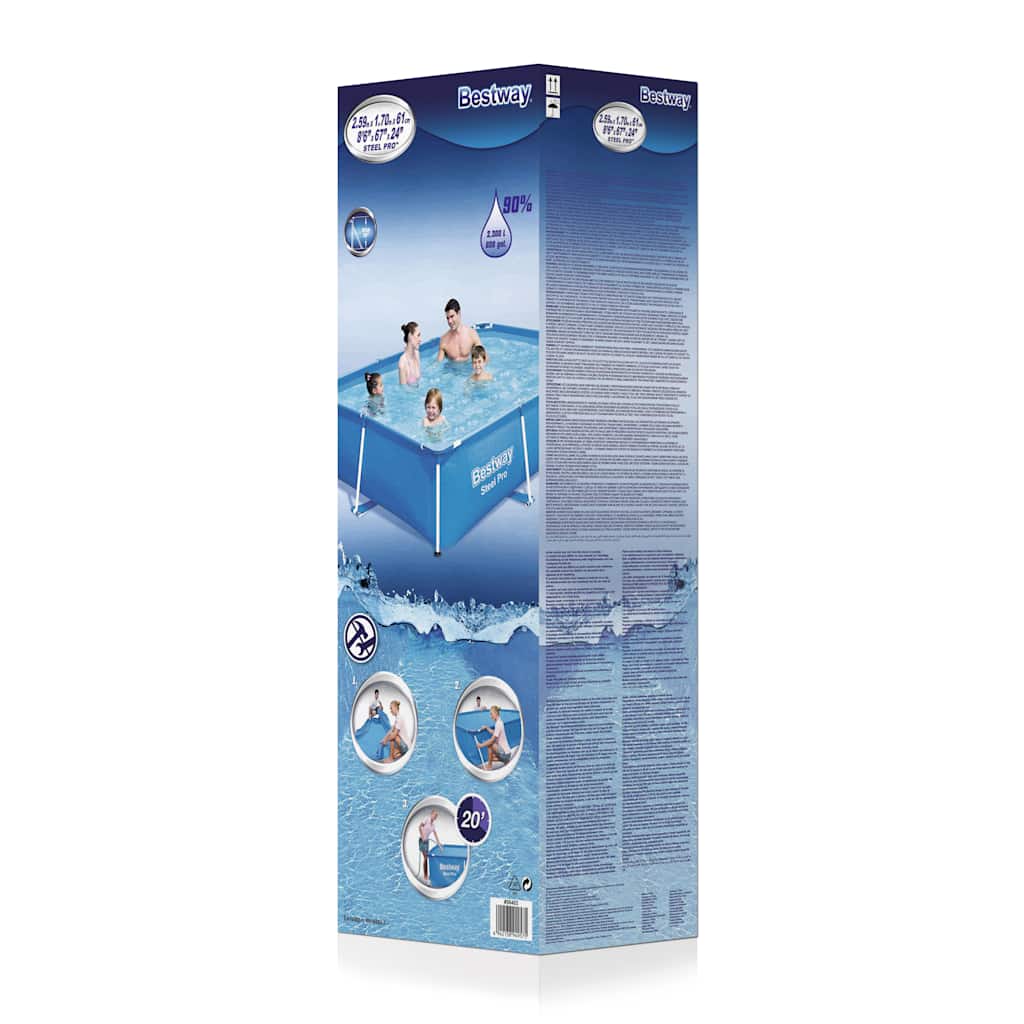 Bestway Steel Pro Swimming Pool Mit Stahlrahmen 56403