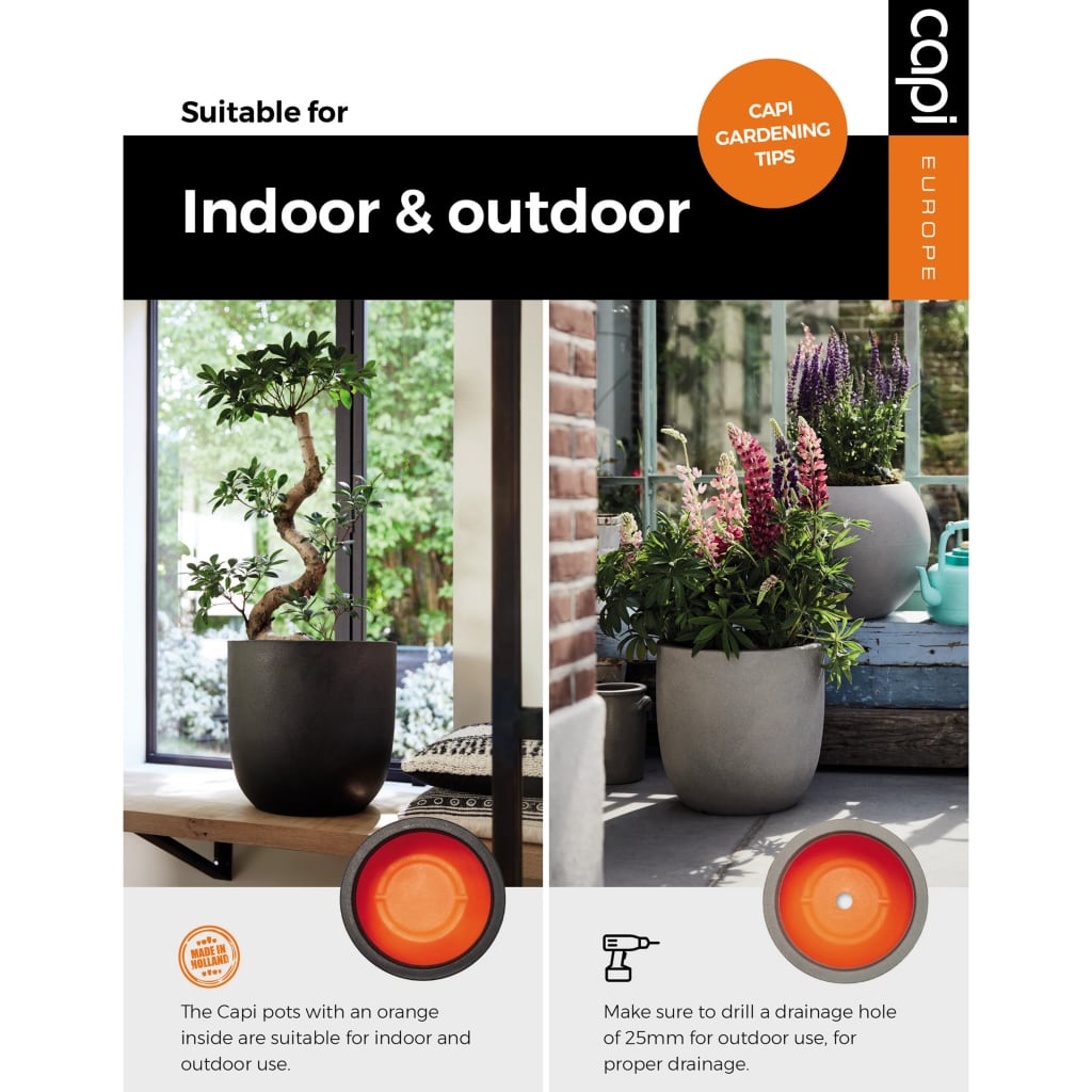 Capi Pflanzgefäß Urban Smooth Quadratisch Kbl902
