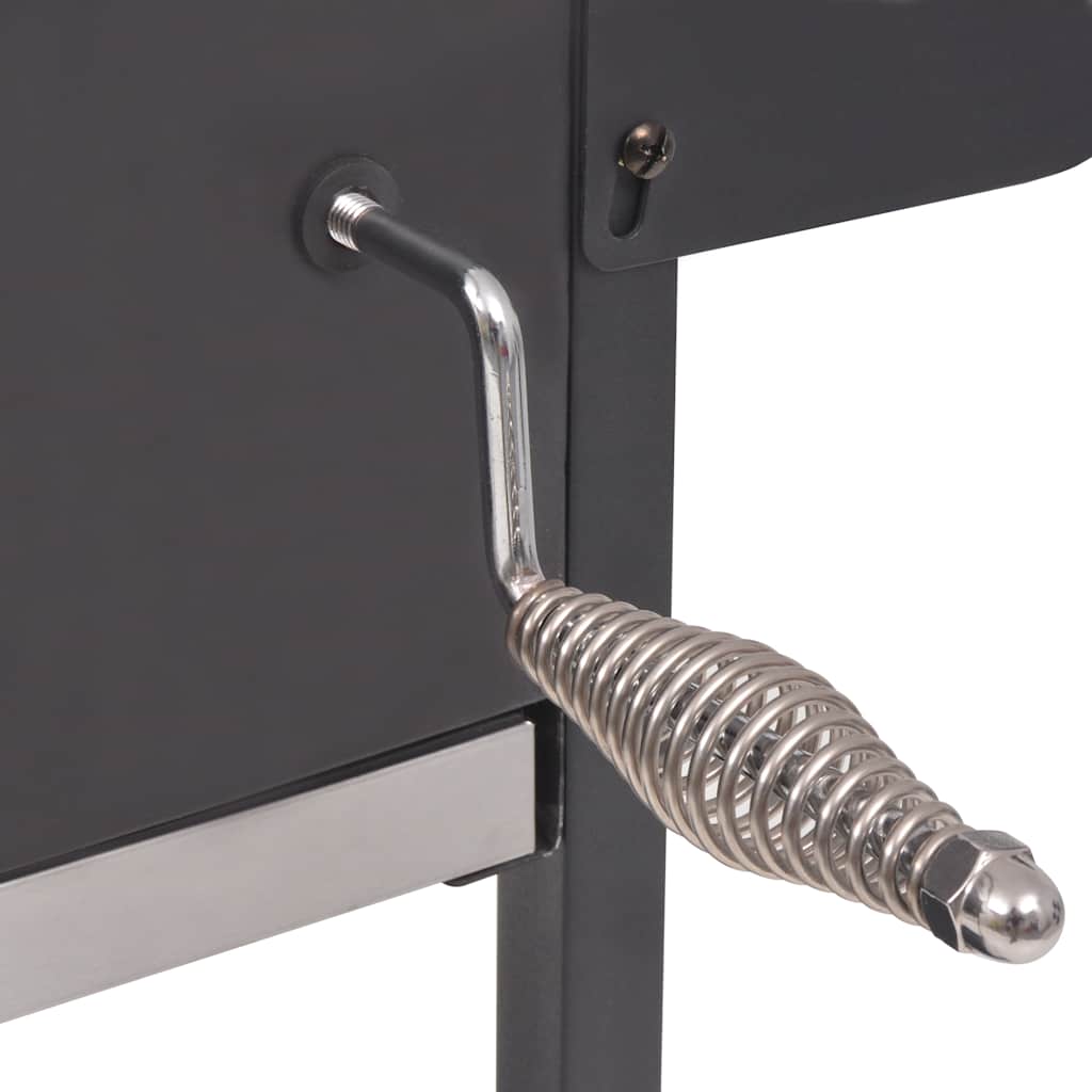 Holzkohlegrill Smoker Mit Ablage Schwarz