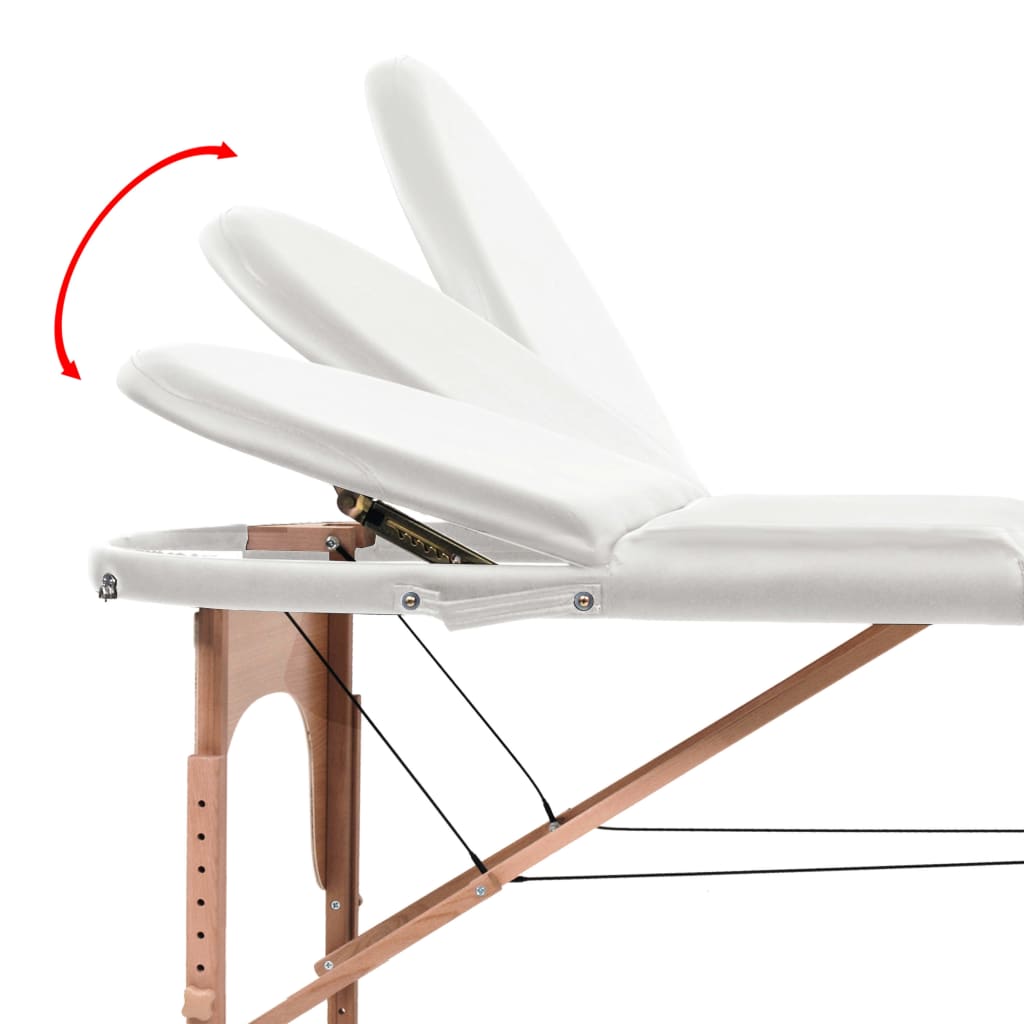 Massageliege Klappbar 4 Cm Polsterung 2 Nackenrollen