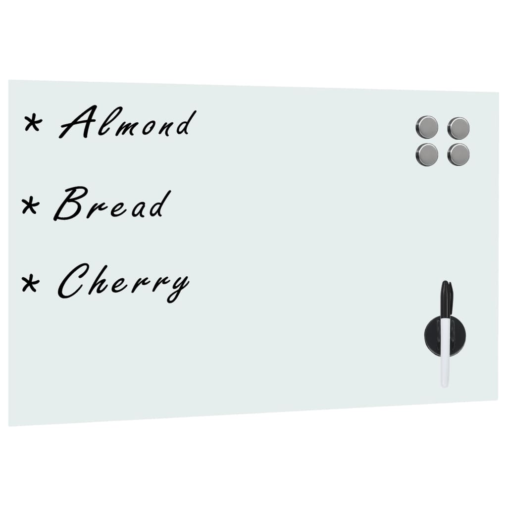 Magnetisches Whiteboard Wandmontage Glas