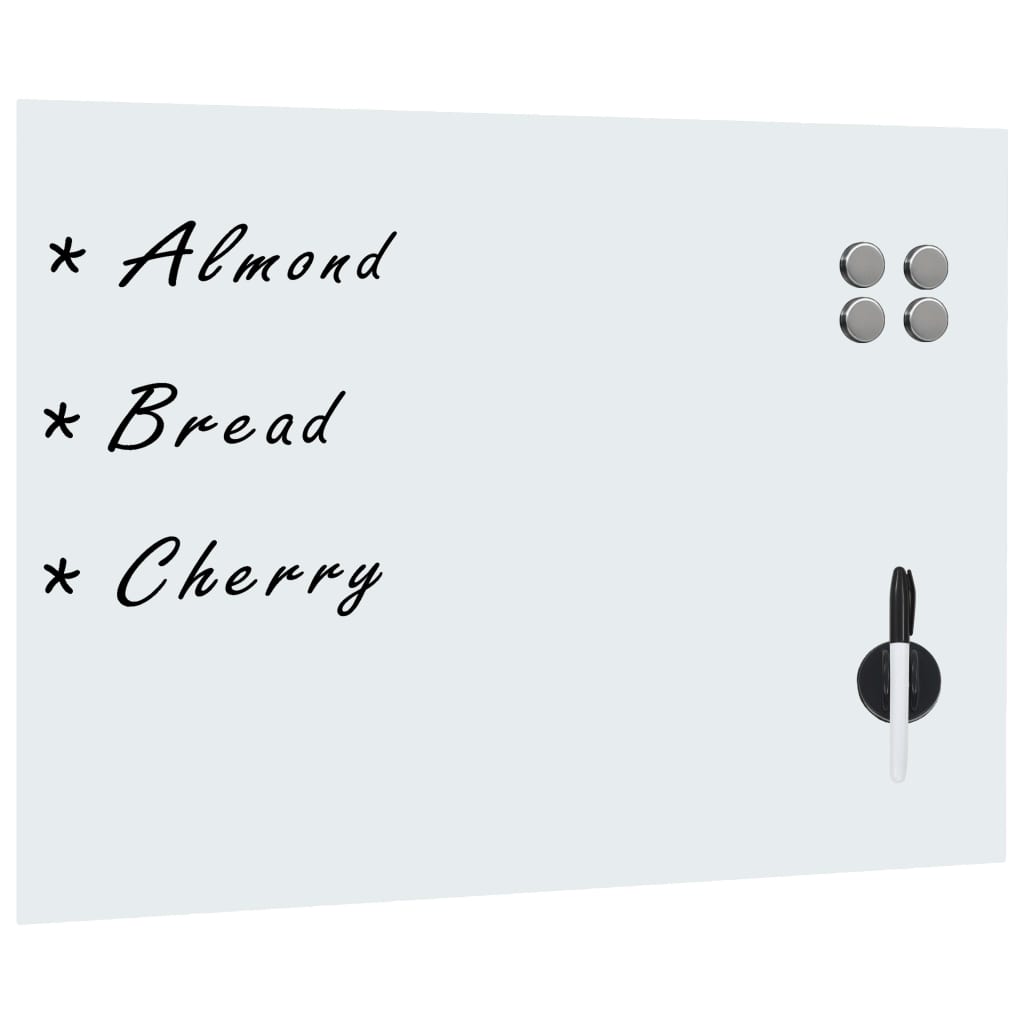 Magnetisches Whiteboard Wandmontage Glas