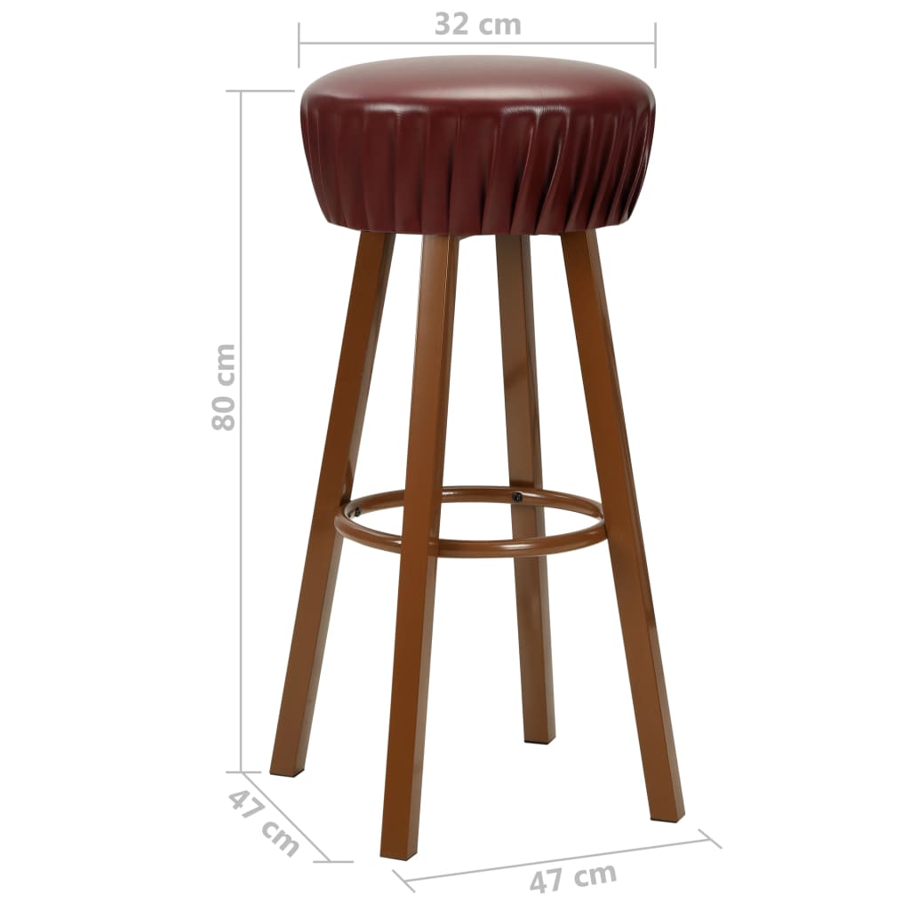 Barhocker 2 Stk. Kunstleder