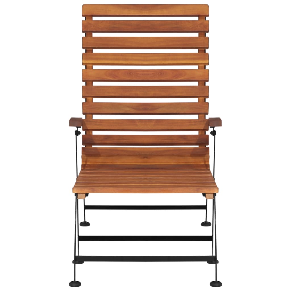 Outdoor Liegestuhl Akazienholz Massiv