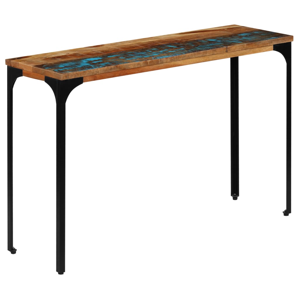 Konsolentisch 110X35X76 Cm Massivholz Mango Und Eisen