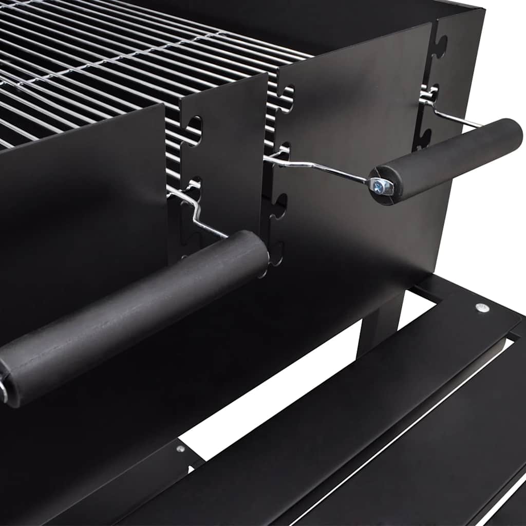 Bbq Grill Säulengrill Standgrill Kohlegrill Barbeque Mit 2 Rädern