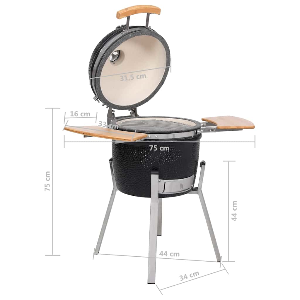 Kamado Barbecue Grill Räucherofen Keramik 76 Cm