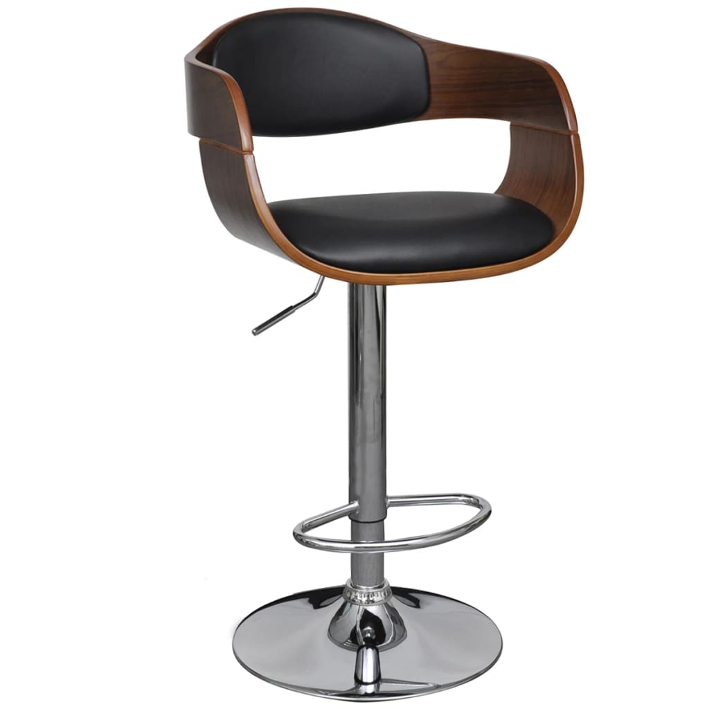 Barhocker 2 Stk. Bugholz Und Stoff