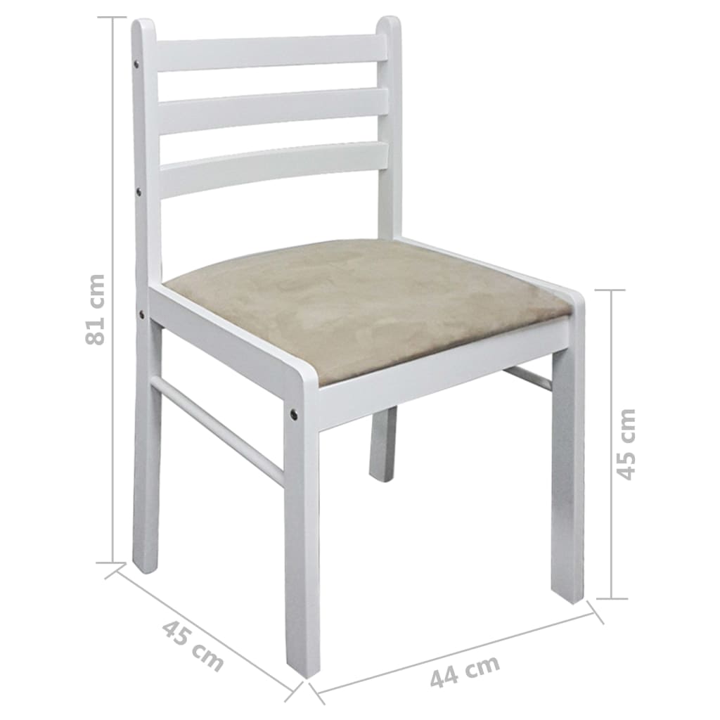 Esszimmerstühle 2 Stk. Massivholz Gummibaum Und Samt