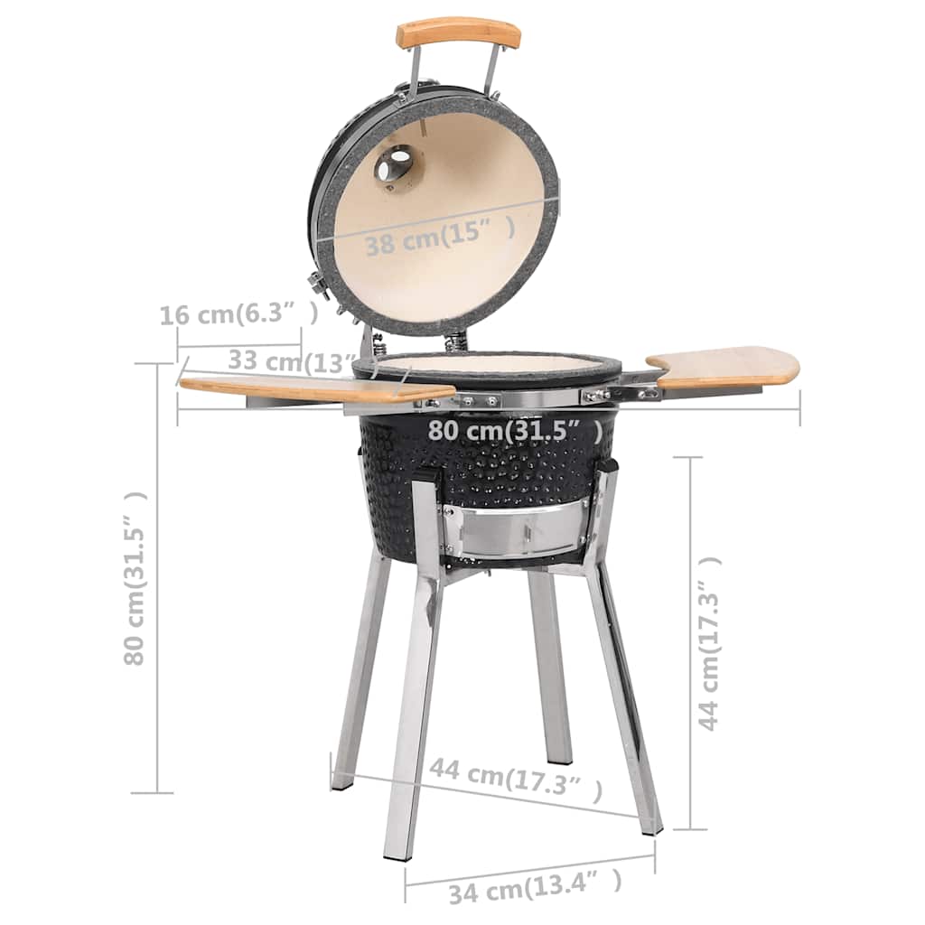 Kamado Grill Bbq Smoker Keramik 81 Cm
