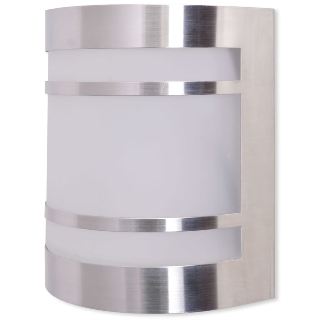 Außenwandlampe Edelstahl Silber