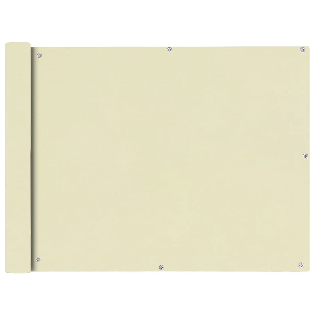 Balkon-Sichtschutz 100 % Polyester-Oxford Creme
