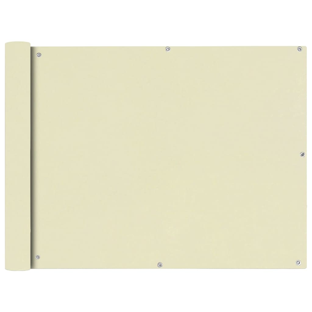 Balkon-Sichtschutz 100 % Polyester-Oxford Creme