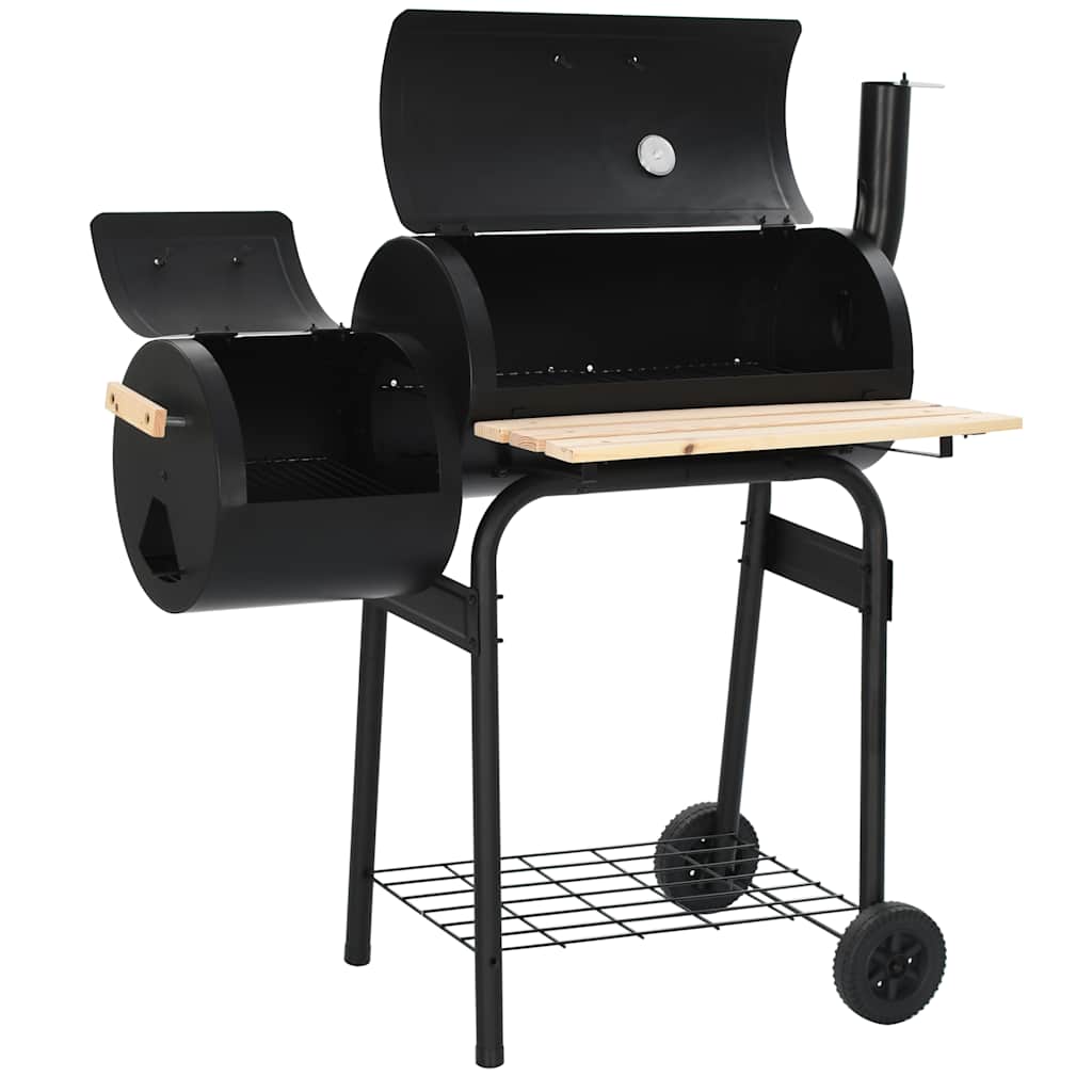 Klassischer Holzkohlegrill Barbecue Smoker Braune Eiche