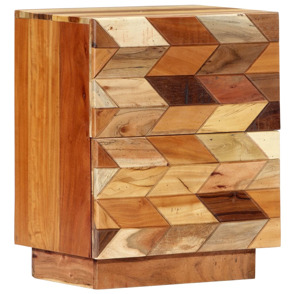 Nachttisch 40X30X50 Cm Altholz Massiv