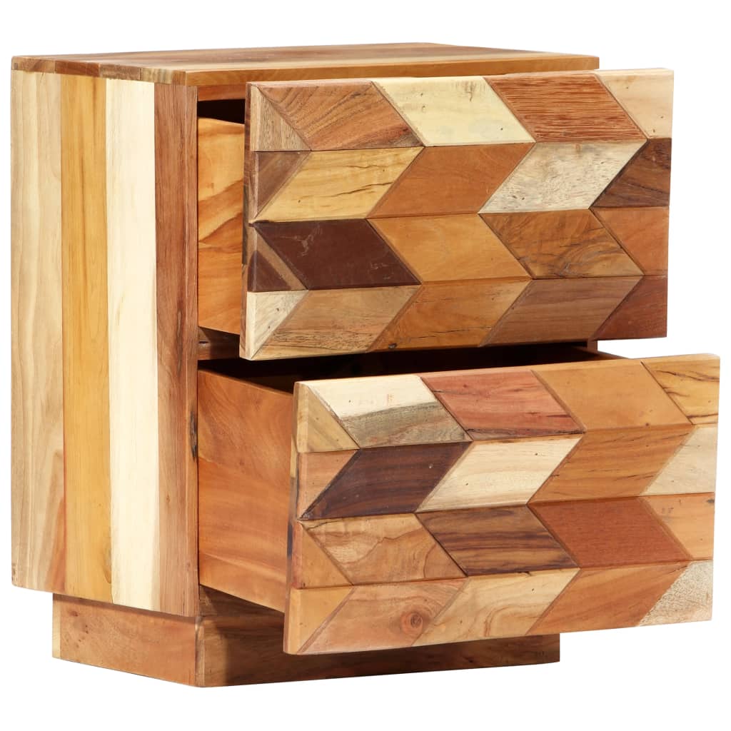 Nachttisch 40X30X50 Cm Altholz Massiv