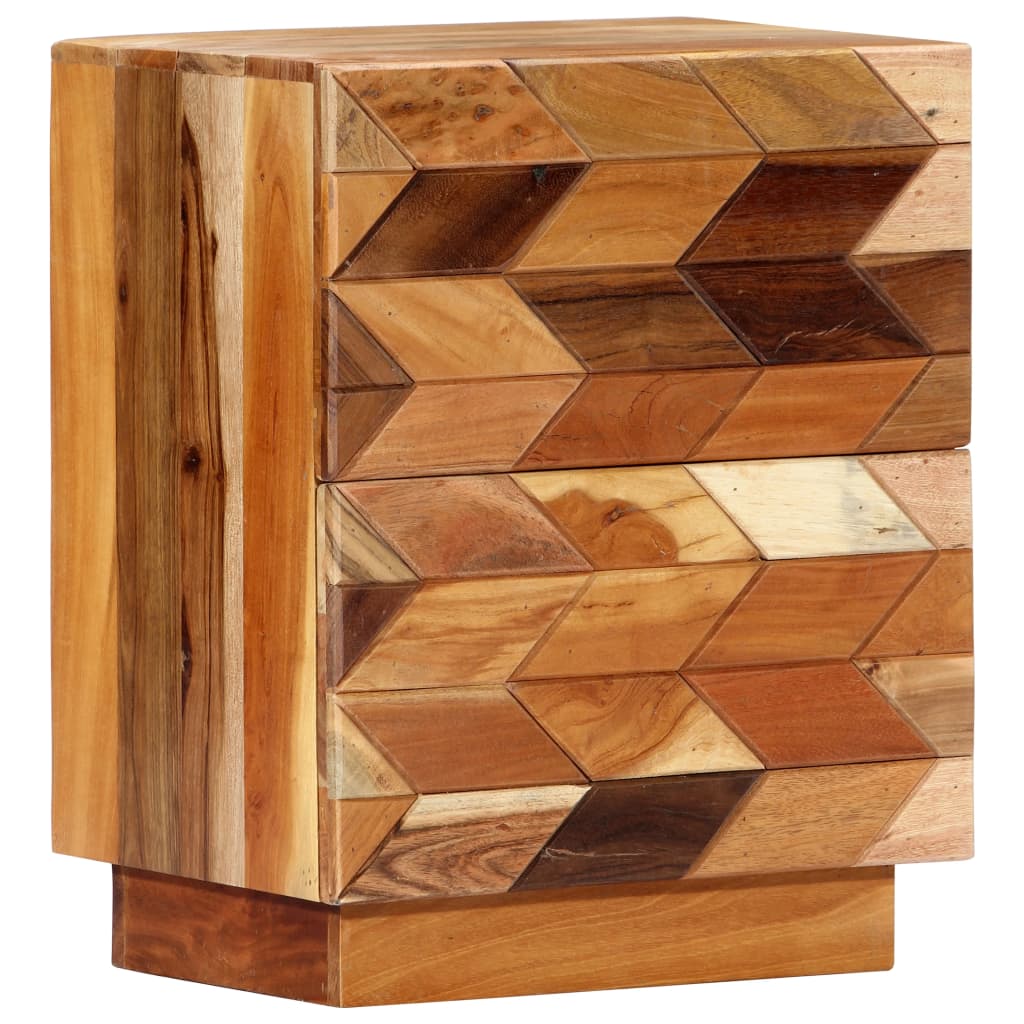 Nachttisch 40X30X50 Cm Altholz Massiv