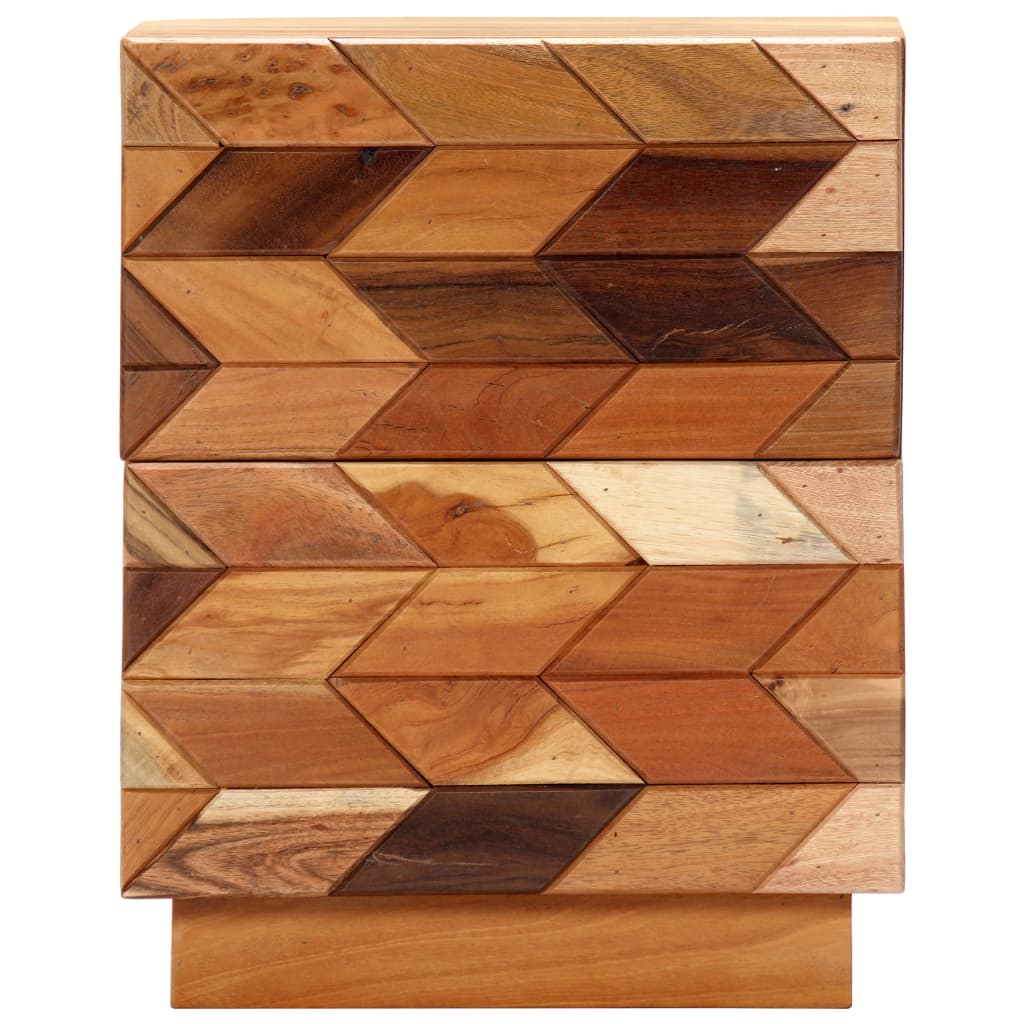 Nachttisch 40X30X50 Cm Altholz Massiv