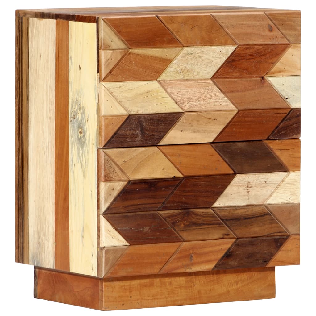 Nachttisch 40X30X50 Cm Altholz Massiv