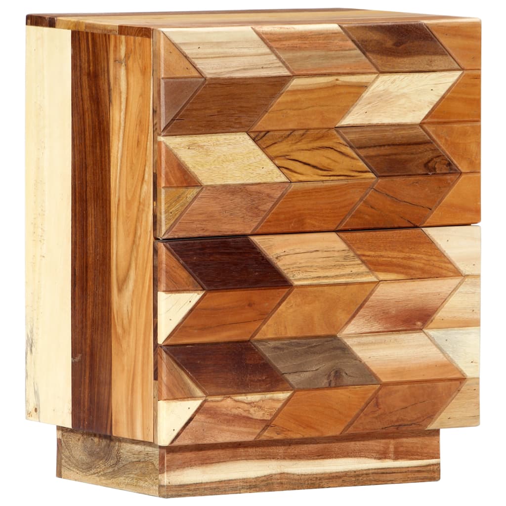 Nachttisch 40X30X50 Cm Altholz Massiv