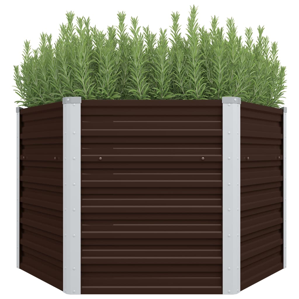 Garten-Hochbeet 129X45 Cm Verzinkter Stahl
