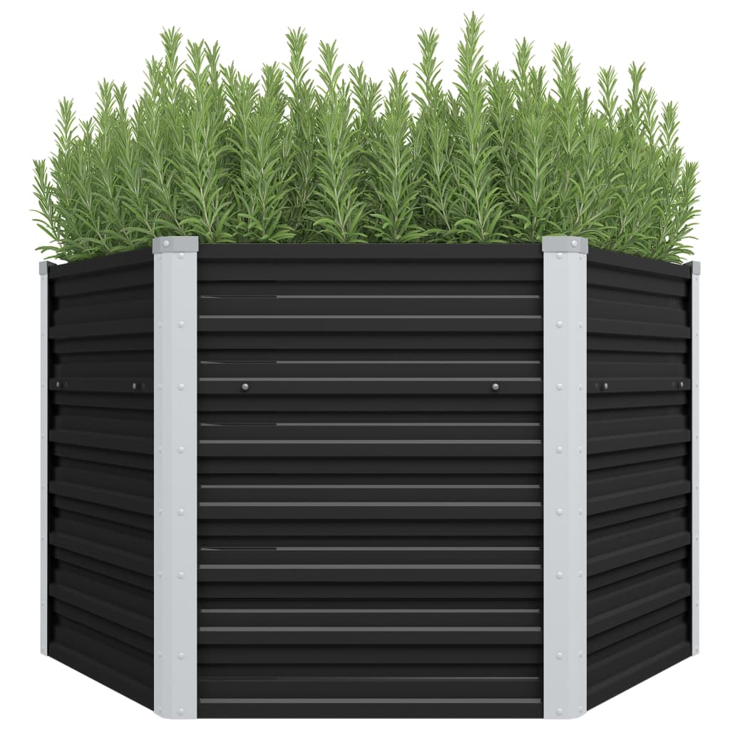 Garten-Hochbeet 129X45 Cm Verzinkter Stahl