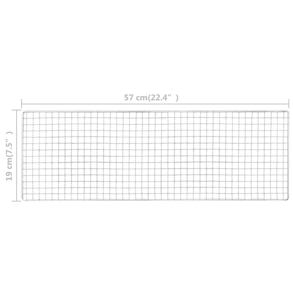 Tragbarer Camping-Grill Stahl 60×22,5×33 Cm