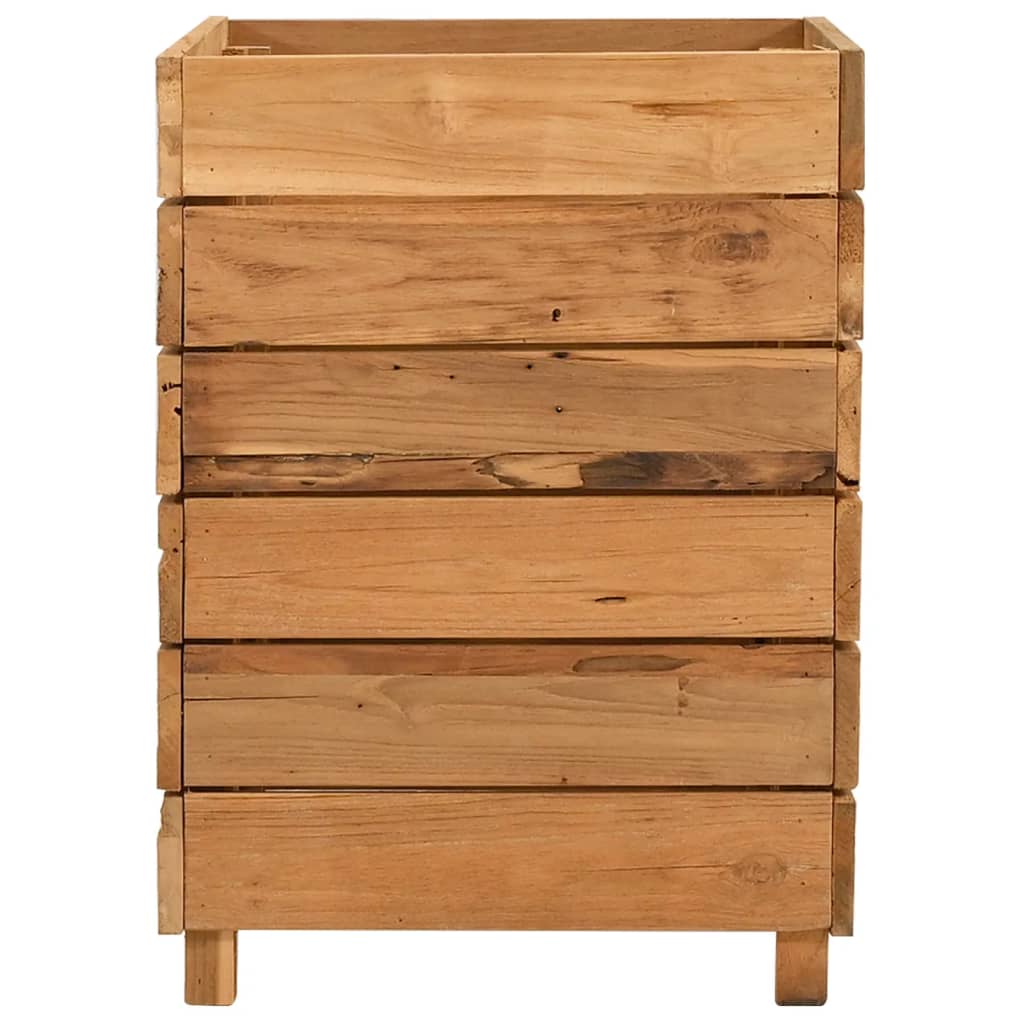 Hochbeet Teak Altholz Und Stahl