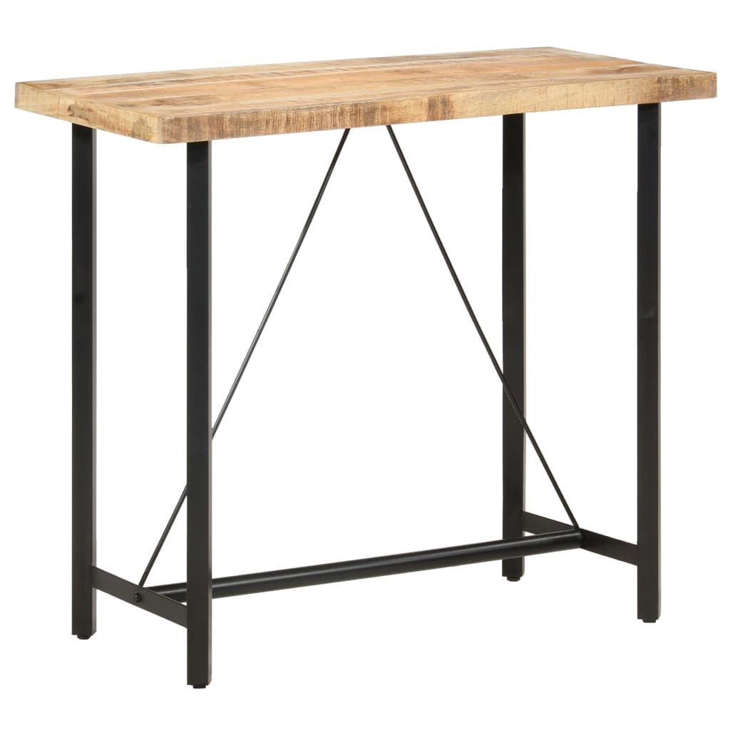Bartisch Massivholz Mango Und Eisen