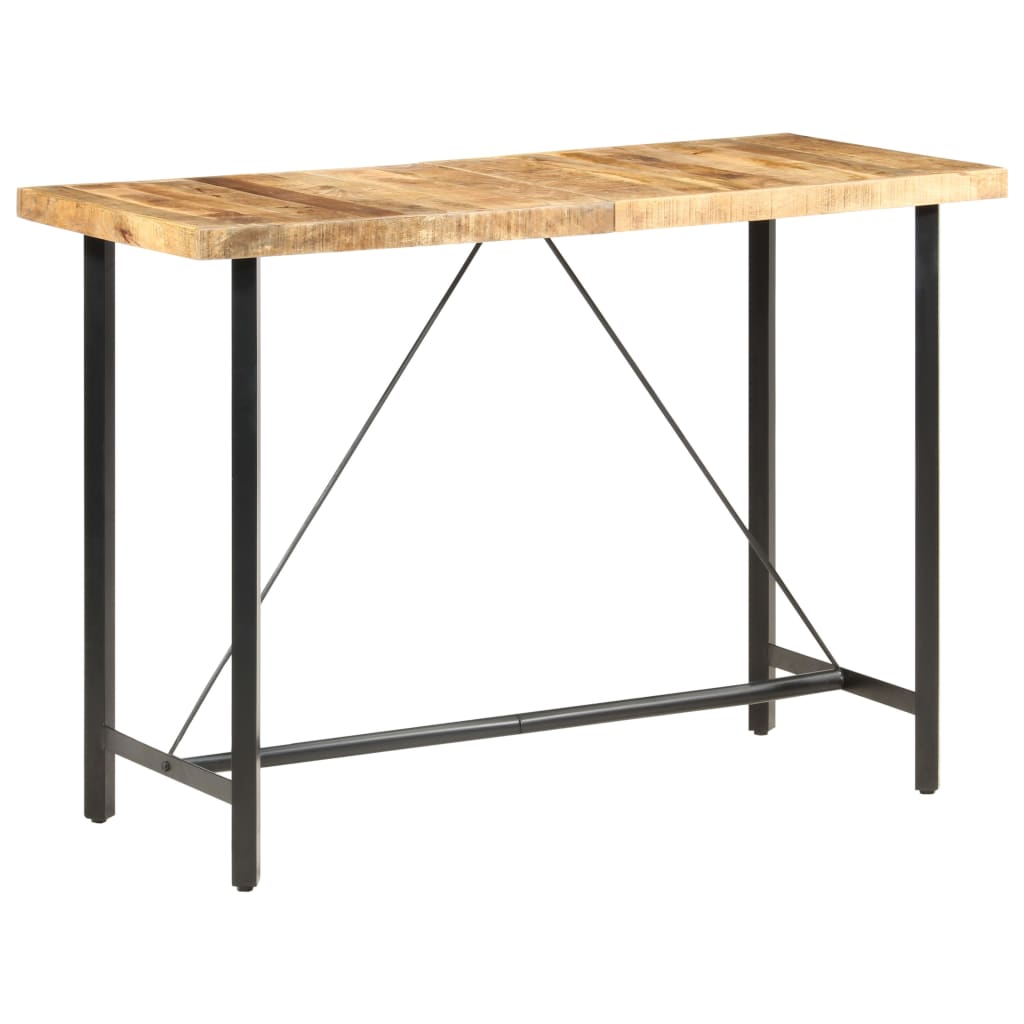 Bartisch Massivholz Mango Und Eisen