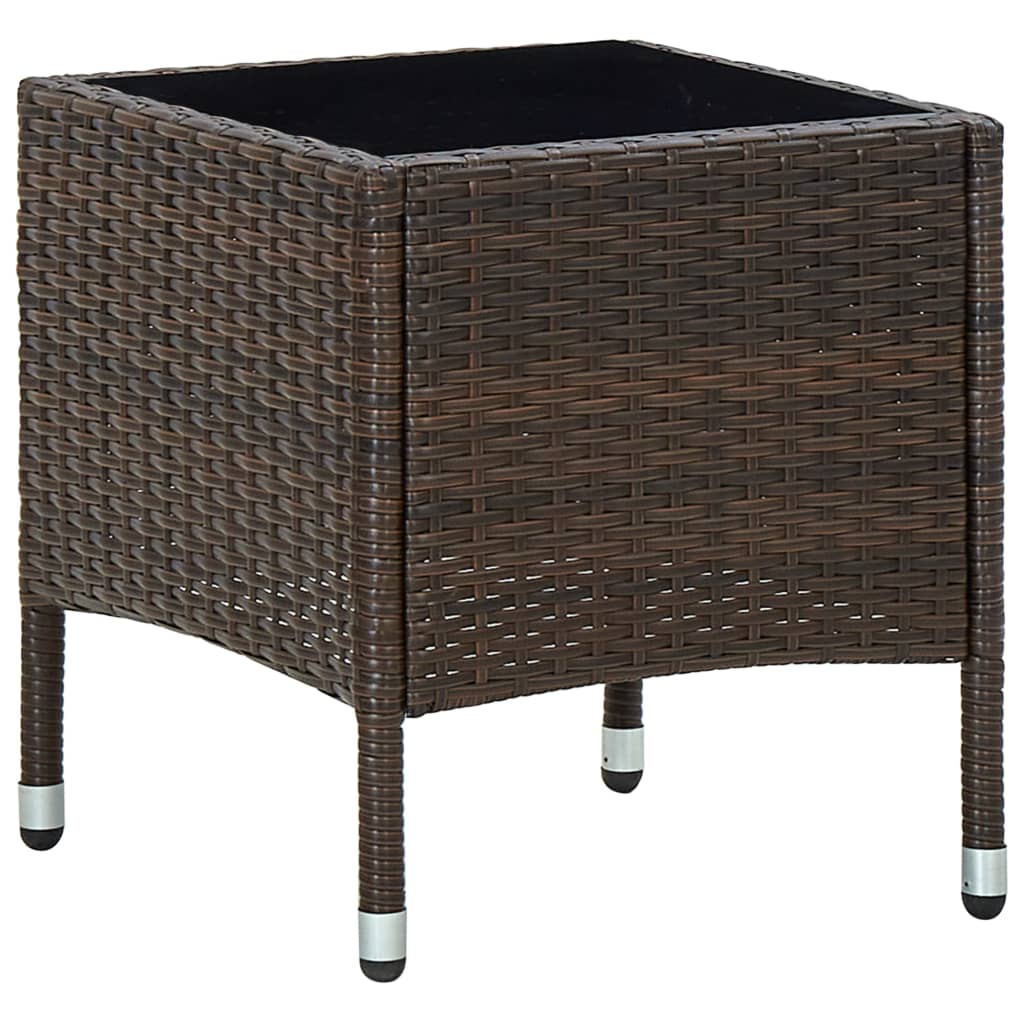 Gartentisch 40X40X45 Cm Poly Rattan