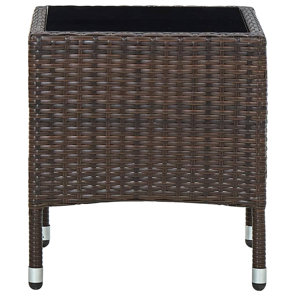Gartentisch 40X40X45 Cm Poly Rattan
