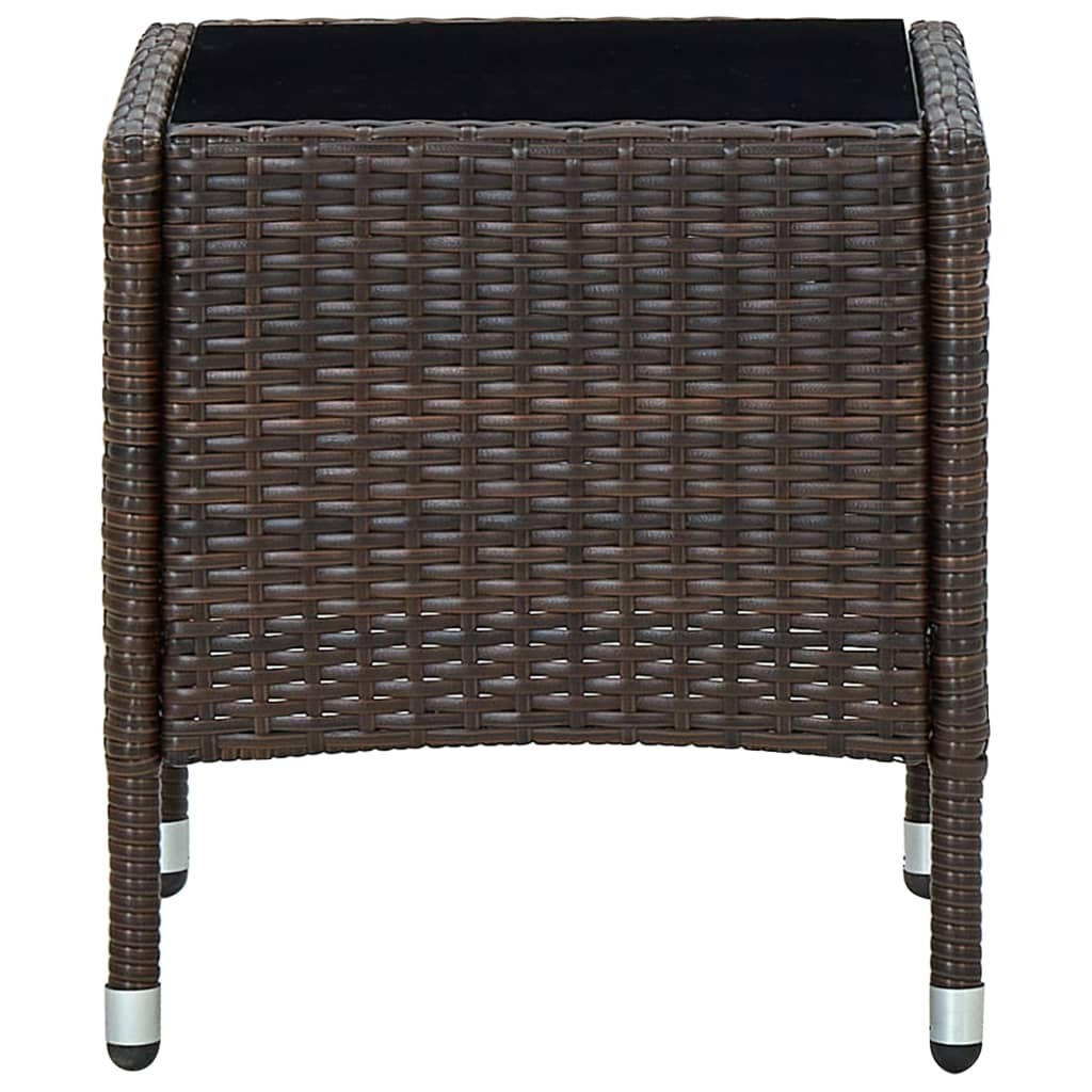 Gartentisch 40X40X45 Cm Poly Rattan