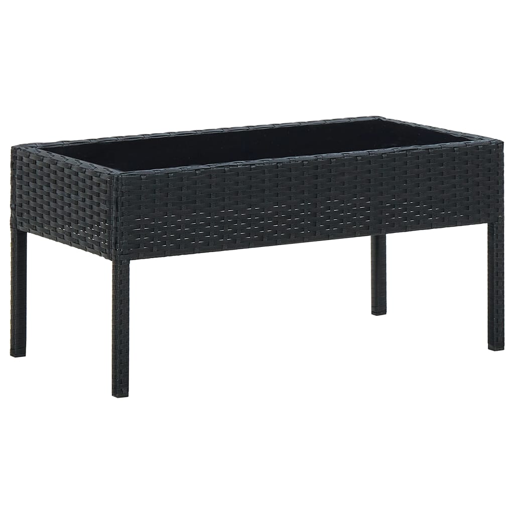 Gartentisch 75X40X37 Cm Poly Rattan