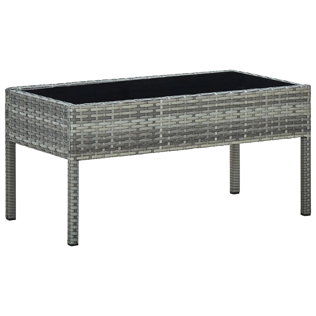 Gartentisch 75X40X37 Cm Poly Rattan