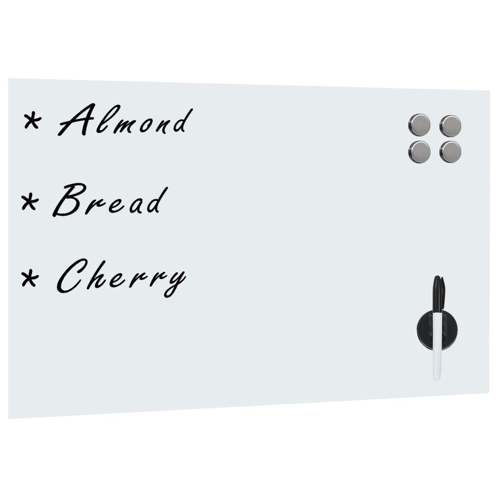 Magnetisches Whiteboard Wandmontage Glas