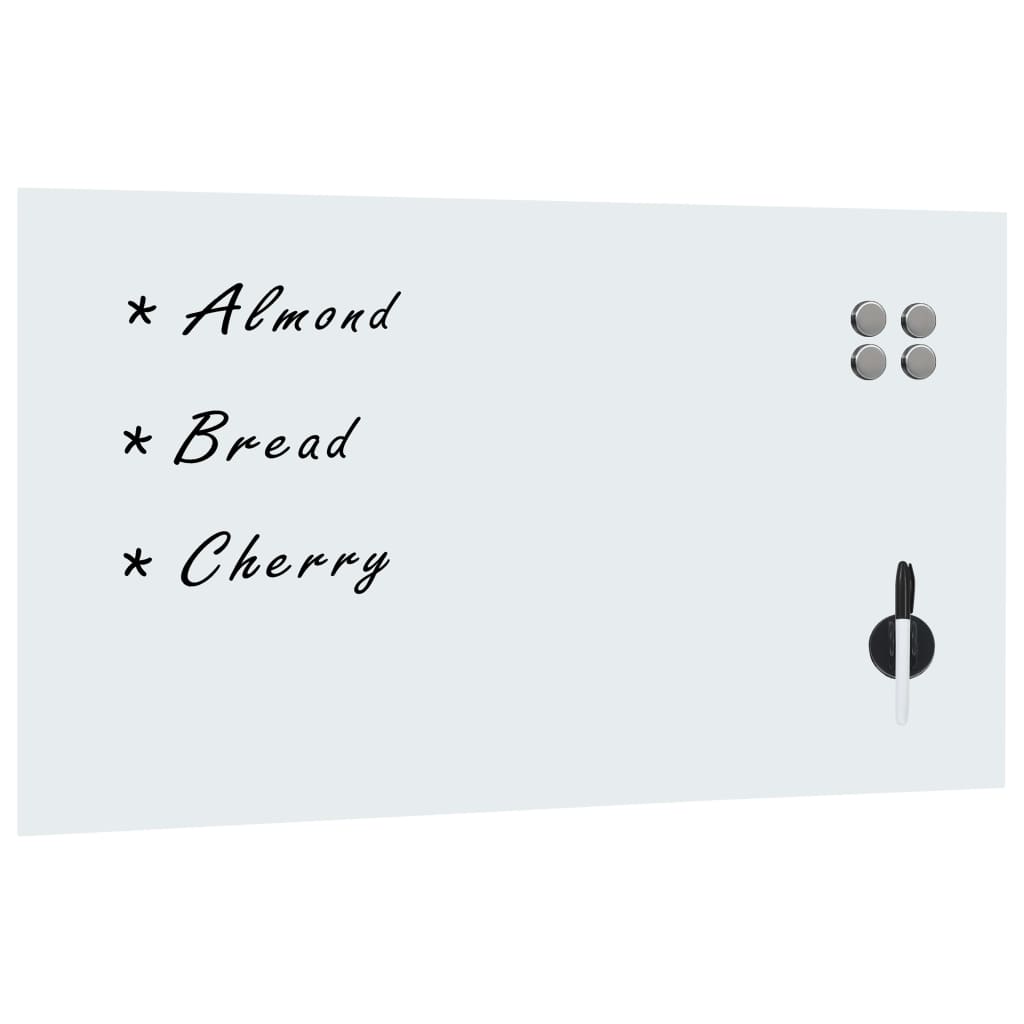 Magnetisches Whiteboard Wandmontage Glas