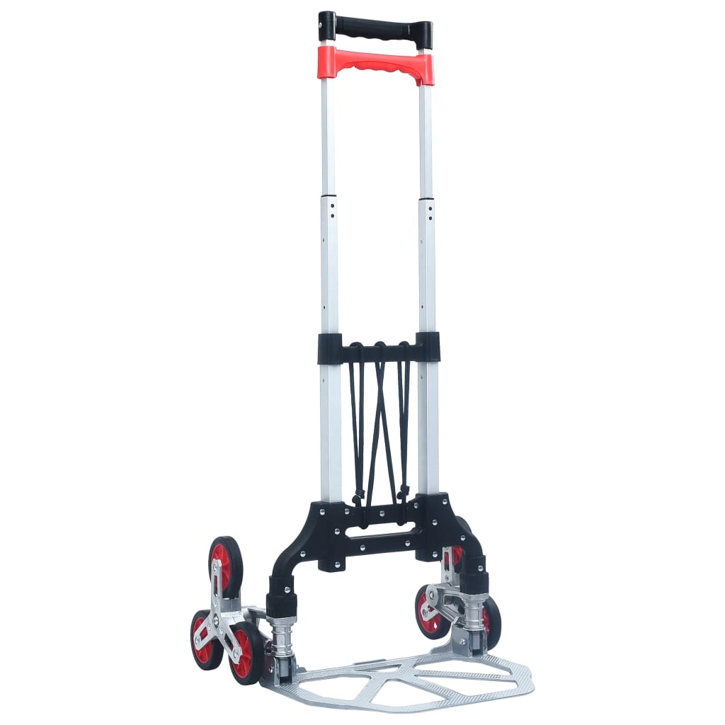 Treppen-Transportwagen Klappbar 70 Kg Aluminium Silbern