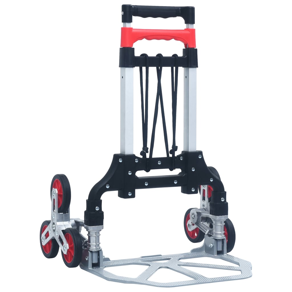 Treppen-Transportwagen Klappbar 70 Kg Aluminium Silbern