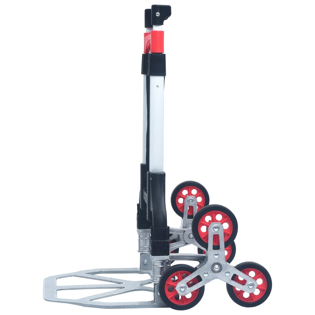 Treppen-Transportwagen Klappbar 70 Kg Aluminium Silbern