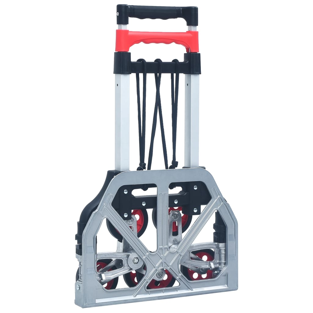 Treppen-Transportwagen Klappbar 70 Kg Aluminium Silbern