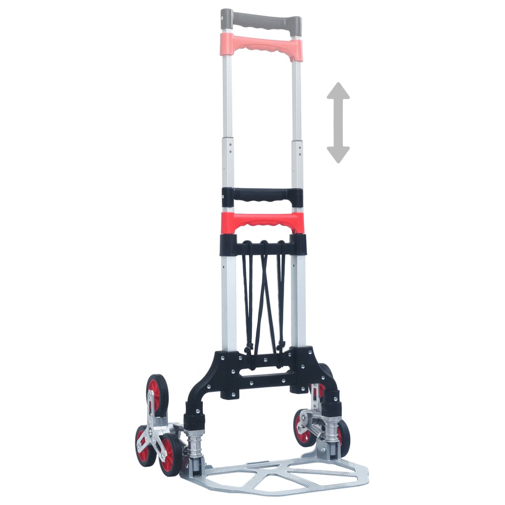 Treppen-Transportwagen Klappbar 70 Kg Aluminium Silbern
