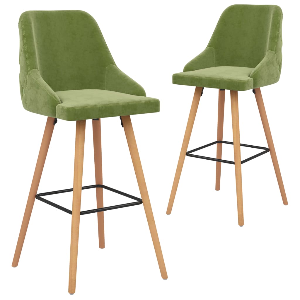 Barhocker 2 Stk. Samt