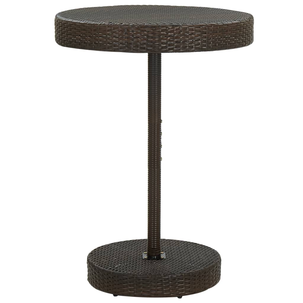 Gartentisch 75,5X106 Cm Poly Rattan