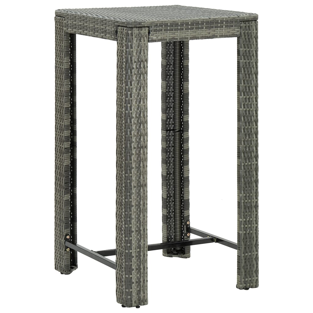 Garten-Bartisch 140,5X60,5X110,5 Cm Poly Rattan
