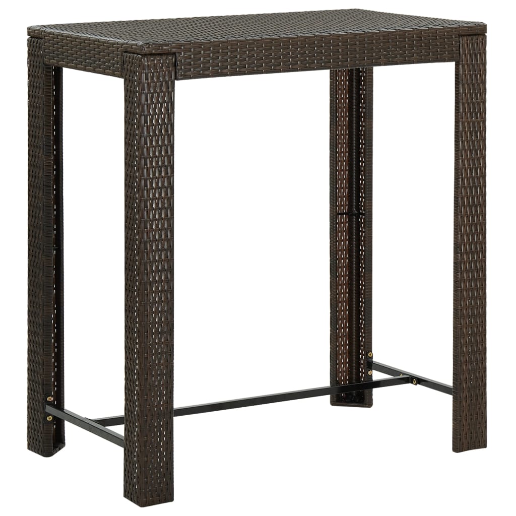 Garten-Bartisch 140,5X60,5X110,5 Cm Poly Rattan