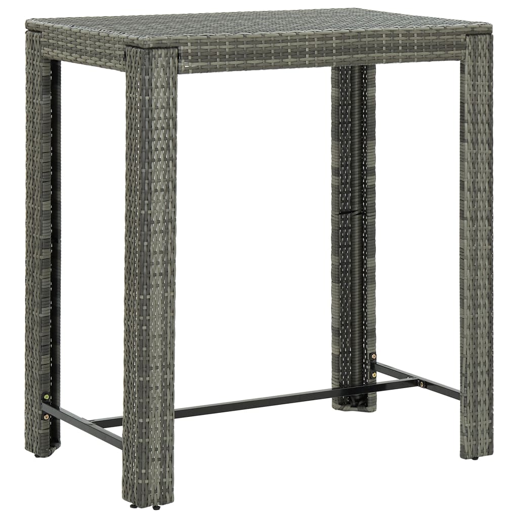 Garten-Bartisch 140,5X60,5X110,5 Cm Poly Rattan